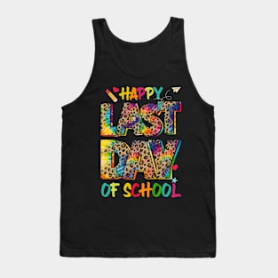 Happy Last Day Of School Shirt Teacher Graduation Gift For Kids Boys Girls Tank Top